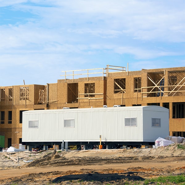 construction site office trailers are designed to be durable and resilient, able to withstand the rigors of a construction site environment